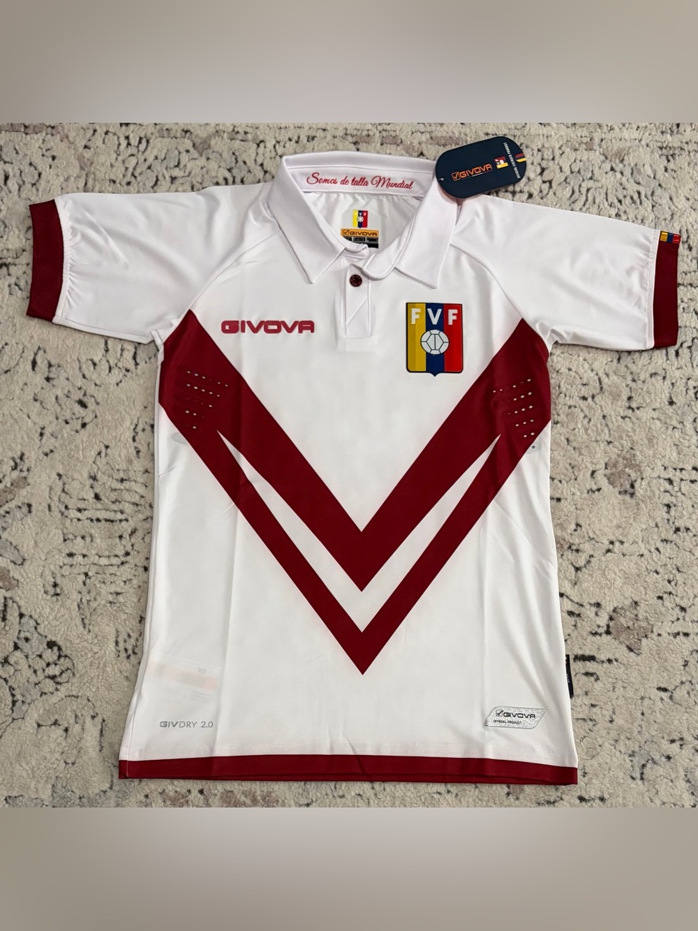 Givova Authentic Venezuela National Team White 2019/2020 Jersey Men’s Sz: XS